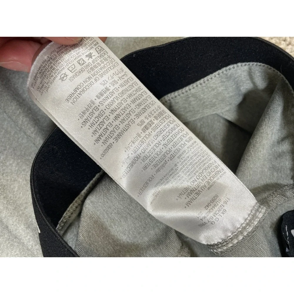 Nike‎ Dri-FIT Leggings Kids 6X Gray Excellent Logo Waistband Tights B293-042